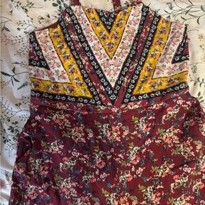 Halter floral jumpsuit size small